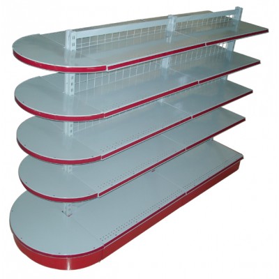 China Cylindrical Round Exhibition Display Shelves for Supermarket Metal