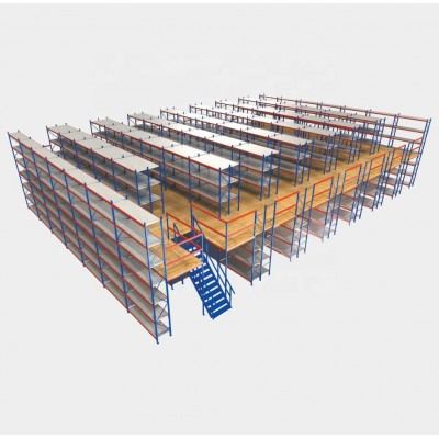 Powder Coated Custom Steel Pallet Rack Mezzanine Systems