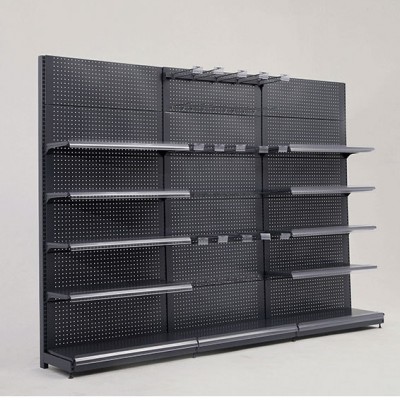 cold rolled steel powder coating 100kg per shelf gondola rack supermarket shelf