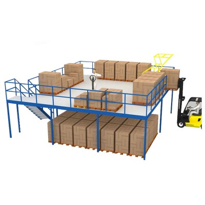 Industrial Customized Steel structure racks supported multi-tier loft mezzanine floor platform racking system