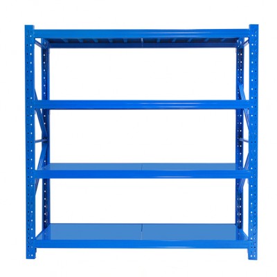 white blue powder coating corrosion protection warehouse racking adjustable shelf steel goods storage rack