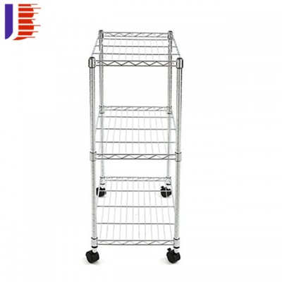 Supermarket Snackes Rack Small Ailver Steel Display Stands Galvanized Wire Mesh Metal Rack