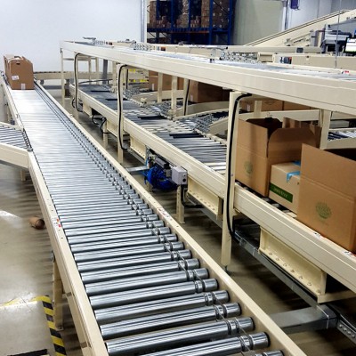 High Speed Roller Conveyor Sorting System for Automated Warehouse