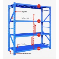 Medium Duty  Rack Storage Warehouses Metal Shelving Rack for sales